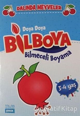 Dalında Meyveler - Doya Doya Bil Boya Bilmeceli Boyama (3-4 Yaş)