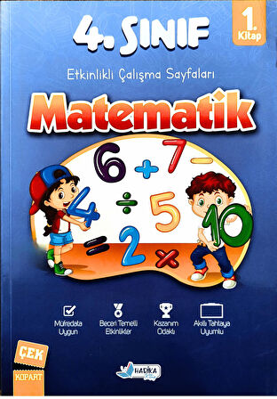 4.Sınıf İlkokul Matematik Soru Bankası Seti - 2 Kitap - 336 Sayfa