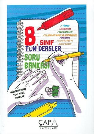 8.Sınıf Tüm Dersler Soru Bankası Çapa Yayınları