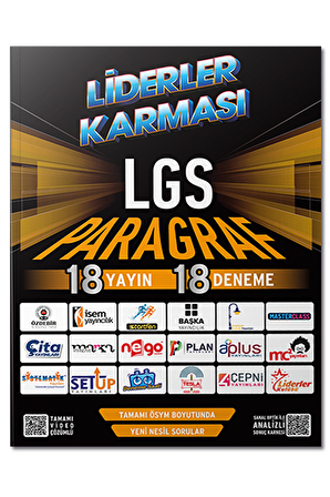 2022 LGS Paragraf Denemeleri 18 Yayın 18 Deneme Liderler Karması Yayınları