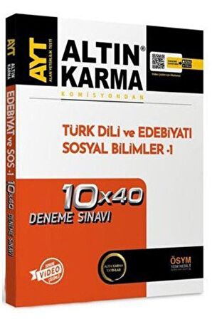 Altın Karma AYT Türk D.ve Ede. Sosyal B. 1 10x40 Deneme Sınavı