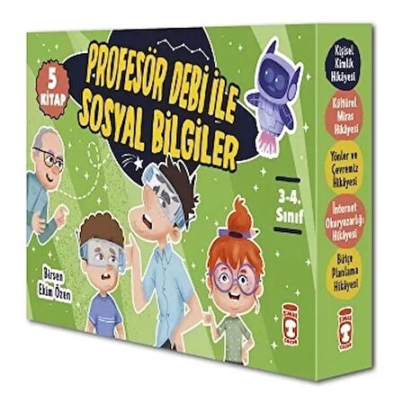 Profesör Debi İle Sosyal Bilgiler Seti (5 Kitap)