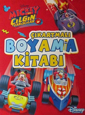 Mickey Roadster Çıkartmalı Boyama Kitabı