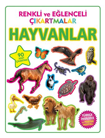 Renkli ve Eğlenceli Çıkartmalar - Hayvanlar (Animals)