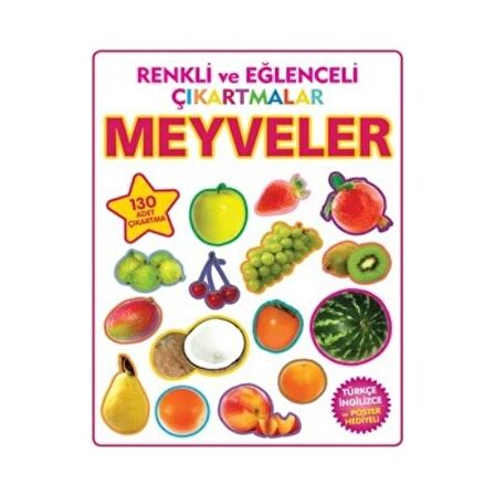 Renkli ve Eğlenceli Çıkartmalar - Meyveler (Fruits)