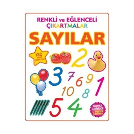 Renkli ve Eğlenceli Çıkartmalar - Sayılar (Numbers)