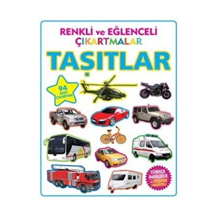 Renkli ve Eğlenceli Çıkartmalar - Taşıtlar (Vehicles)