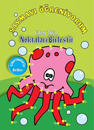 Saymayı Öğreniyorum - 1'den 30'a Noktaları Birleştir