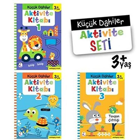 Küçük Dahiler Aktivite Seti 3+ Yaş (3 Kitap Takım)