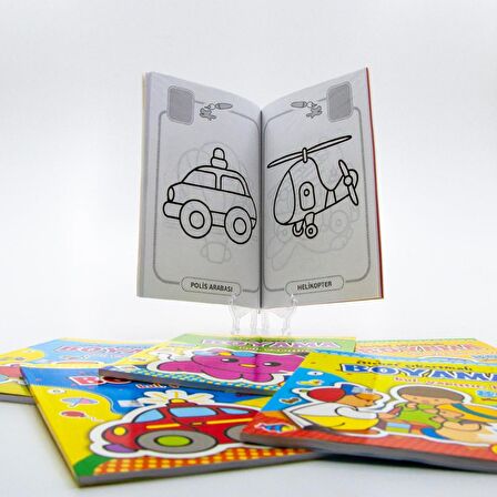 Sticker Çıkartmalı Boyama (6 Kitap Takım)