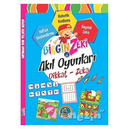 Bilgin Zeki ile Akıl Oyunları Dikkat Zeka - Mavi Seri