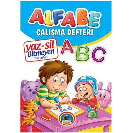 Yaz-Sil Alfabe Bitmeyen Yazı Defteri