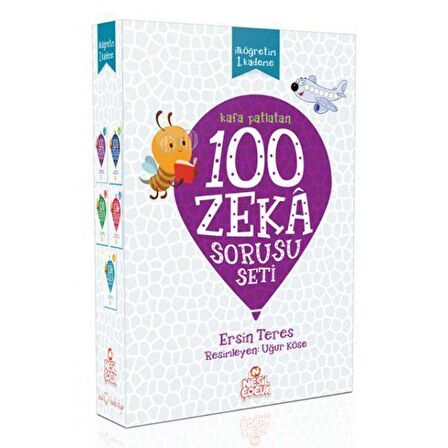 Kafa Patlatan 100 Zeka Sorusu Seti (5 Kitap Set) - Ersin Teres - Nesil Çocuk Yayınları