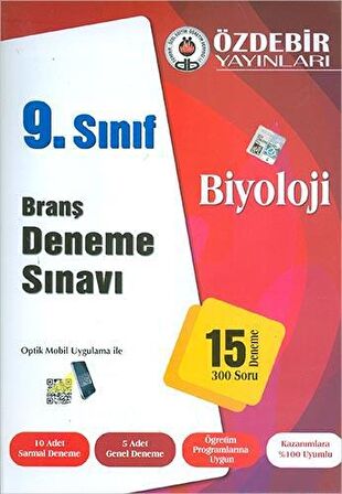 Özdebir 9.Sınıf Biyoloji Branş Deneme Sınavı