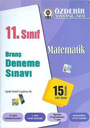 Özdebir 11.Sınıf Matematik Branş Deneme Sınavı