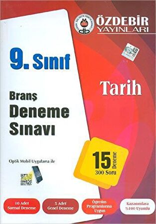 Özdebir 9.Sınıf Tarih Branş Deneme Sınavı