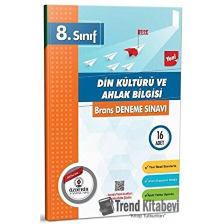 8. Sınıf Din Kültürü ve Ahlak Bilgisi Branş Deneme Sınavı