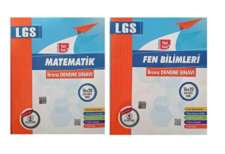 Özdebir 8.Sınıf LGS Sayısal 16 lı Deneme Seti ( Matematik +Fen )