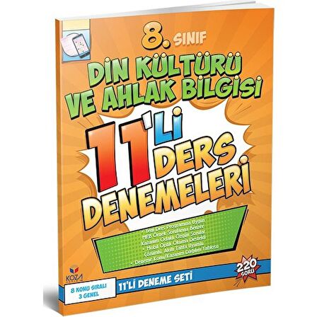 Koza Karaca 8.sınıf Din Kültürü 11'li Ders Denemeleri