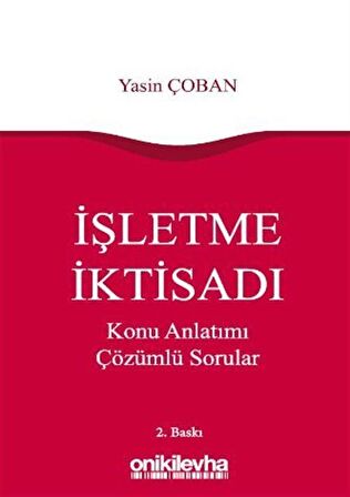İşletme İktisadı / Yasin Çoban