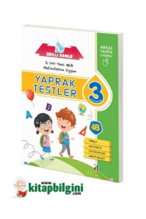 Damla Yayınevi 3.Sınıf Akıllı Damla Tüm Dersler Yaprak Testi 