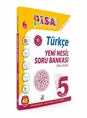 DAMLA 5.SINIF TÜRKÇE YENİ NESİL SORU BANKASI PİSA