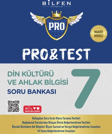 7.Sınıf Pro&Test Din Kültürü Soru Bankası Maarif Model 2027  Yeni
