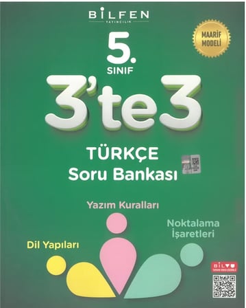 Bilfen 5.sınıf 3'te 3 Dil Yapıları Yazım Kuralları Noktalama Işaretleri Soru Bankası Maarif Modeli 2027