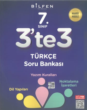 Bilfen 7.Sınıf 3'te 3 Dil Yapıları Yazım Kuralları Noktalama İşaretleri Soru Bankası Maarif Modeli 2027