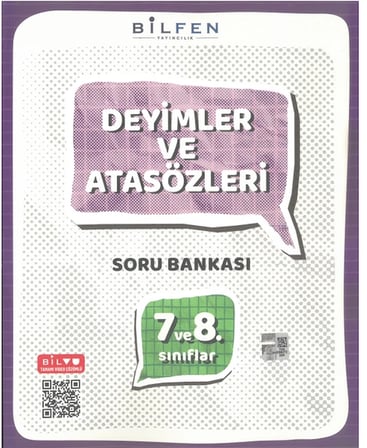 Bilfen 7 ve 8.sınıf Deyimler ve Atasözleri Soru Bankası Maarif Modeli Yeni