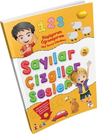 Büyüyorum Öğreniyorum Okul Öncesi Etkinlikleri  Sayılar Çizgiler Sesler