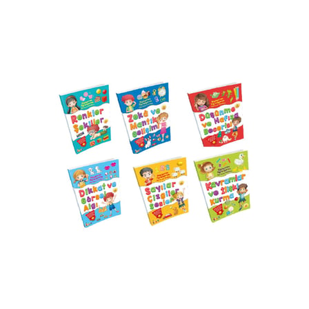 Büyüyorum Öğreniyorum Okul Öncesi Etkinlikleri (6 Kitap)