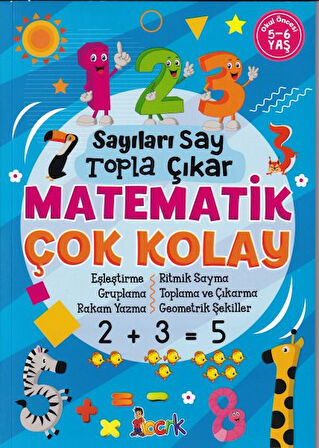 Kitap: Sayıları Say Topla Çıkar Matematik Çok Kolay - 5-6 Yaş