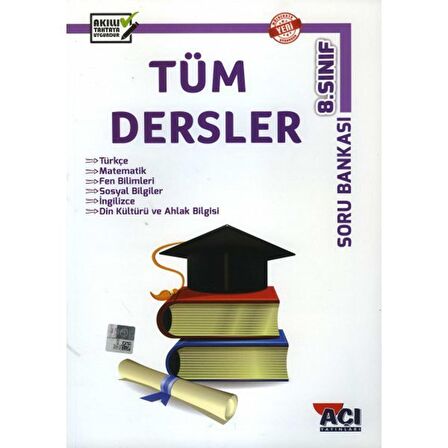 Açı Yayınları  8.Sınıf Tüm Dersler Soru Bankası