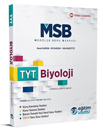 TYT Biyoloji Modüler Soru Bankası Video Çözümlü