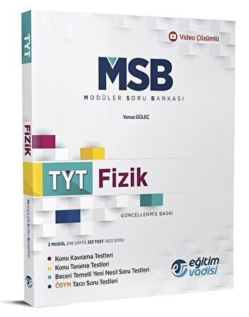 Eğitim Vadisi TYT Fizik Modüler Soru Bankası Video Çözümlü