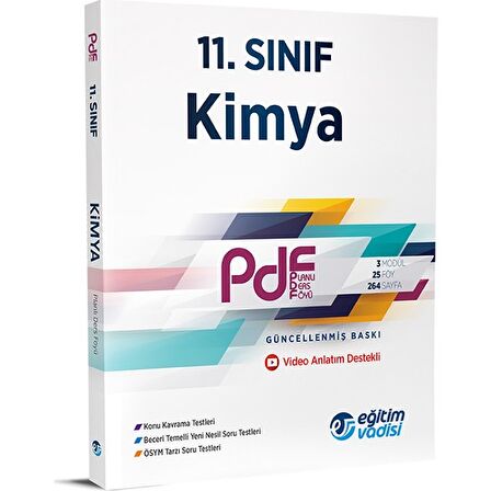 11. Sınıf Kimya Güncel PDF Planlı Ders Föyü