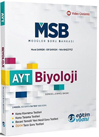 AYT Biyoloji Modüler Soru Bankası Eğitim Vadisi Yayınları