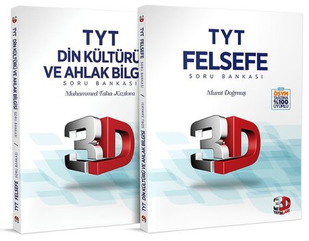 TYT 3D Felsefe ve Din Kültürü ve Ahlak Bilgisi Soru Bankası 3D Yayınları