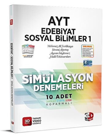 AYT Edebiyat - Sosyal Bilimler 1 Simülasyon Denemeleri