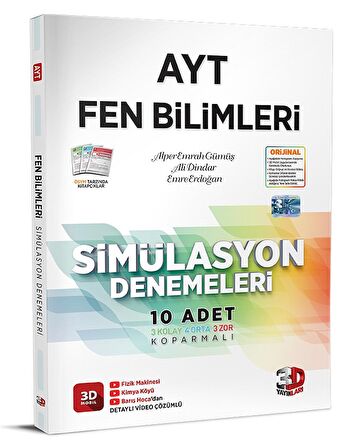 AYT 3D Simülasyon Fen Bilimleri Denemeleri