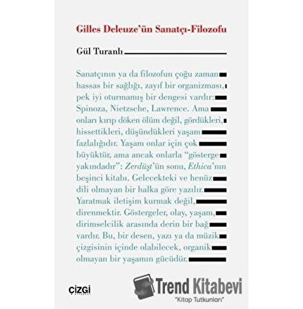 Gilles Deleuze'ün Sanatçı-Filozofu