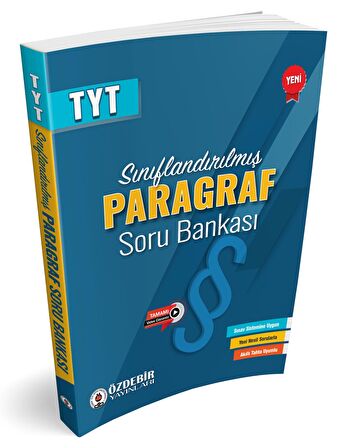 Özdebir Sınıflandırılmış TYT Paragraf Soru Bankası