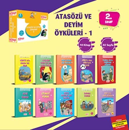 Atasözü ve Deyim Öyküleri -1 (10 Kitap + Değerlendirme Testi)