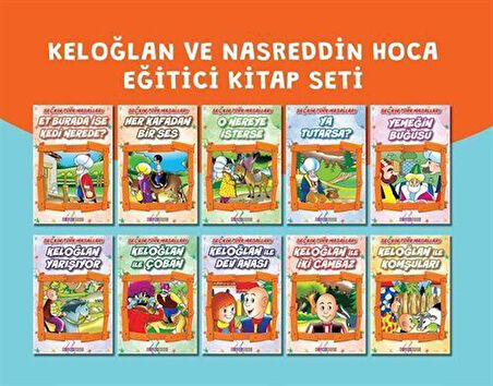 Keloğlan ve Nasreddin Hoca Eğitici Kitap Seti (10 Kitap)