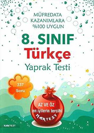 Nartest 8.Sınıf Türkçe Yaprak Testi