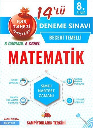 8. Sınıf Matematik Nar Tanesi 14 lü Deneme Sınavı