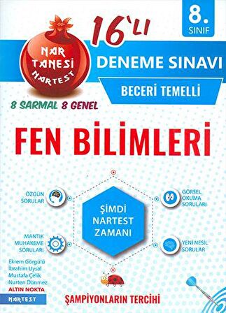 8. Sınıf Fen Bilimleri Nar Tanesi 16 lı Deneme Sınavı