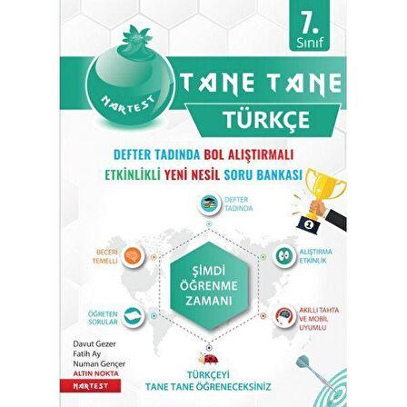 7. Sınıf Türkçe Yeşil Defter Tadında Tane Tane