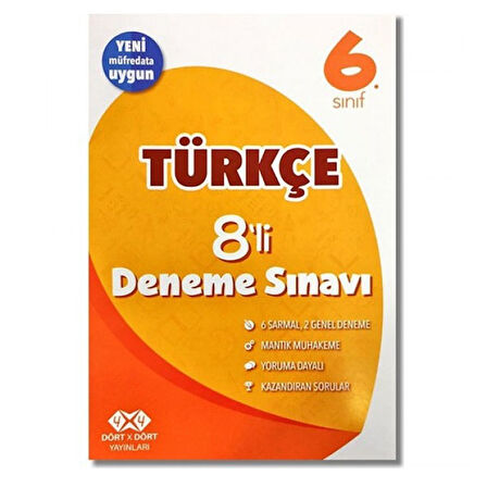 6. Sınıf Türkçe Deneme Seti 10lu 4 x 4 Yayınları